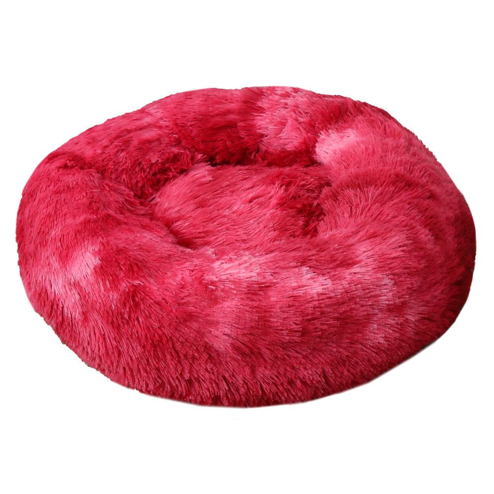 Hundebett Donut flauschig - rundes Kuschelbett, waschbar