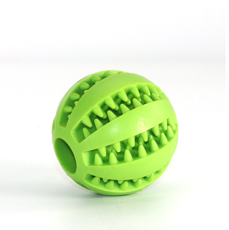 Snackball für Hunde, Leckerli Ball aus Gummi in Grün