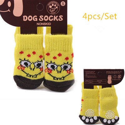 Hundesocken rutschfest - Anti Rutsch Socken Pfotenschutz 4er Set