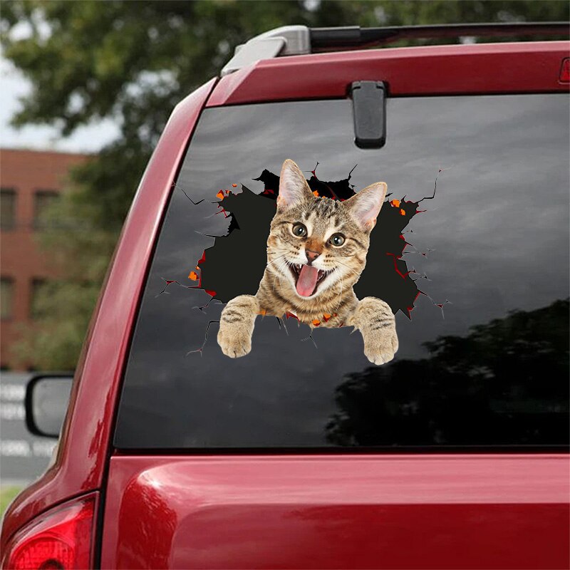 3D Hunde Aufkleber - realistische Sticker für Auto und Fenster
