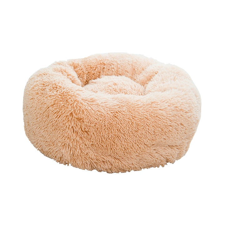 Hundebett Donut flauschig - rundes Kuschelbett, waschbar