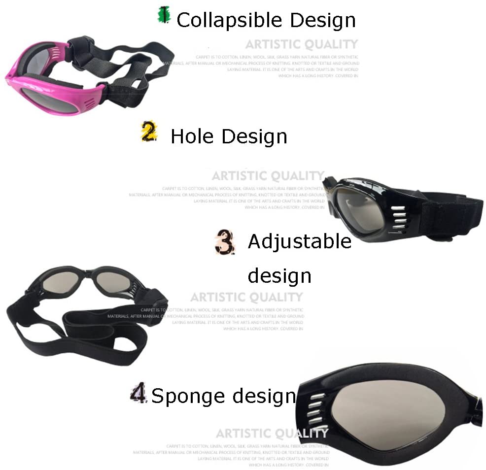 Hundebrille Sonnenbrille - UV Schutz Brille für kleine Hunde