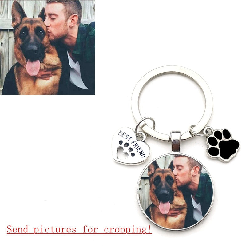 Personalisierter Schlüsselanhänger mit Hundefoto