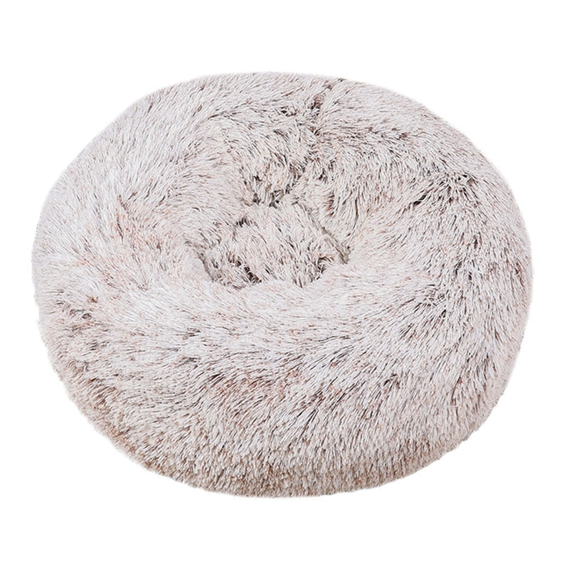 Hundebett Donut flauschig - rundes Kuschelbett, waschbar
