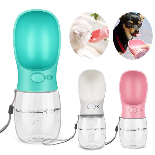 Hunde Trinkflasche mit Napf für unterwegs