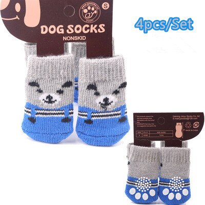 Hundesocken rutschfest - Anti Rutsch Socken Pfotenschutz 4er Set