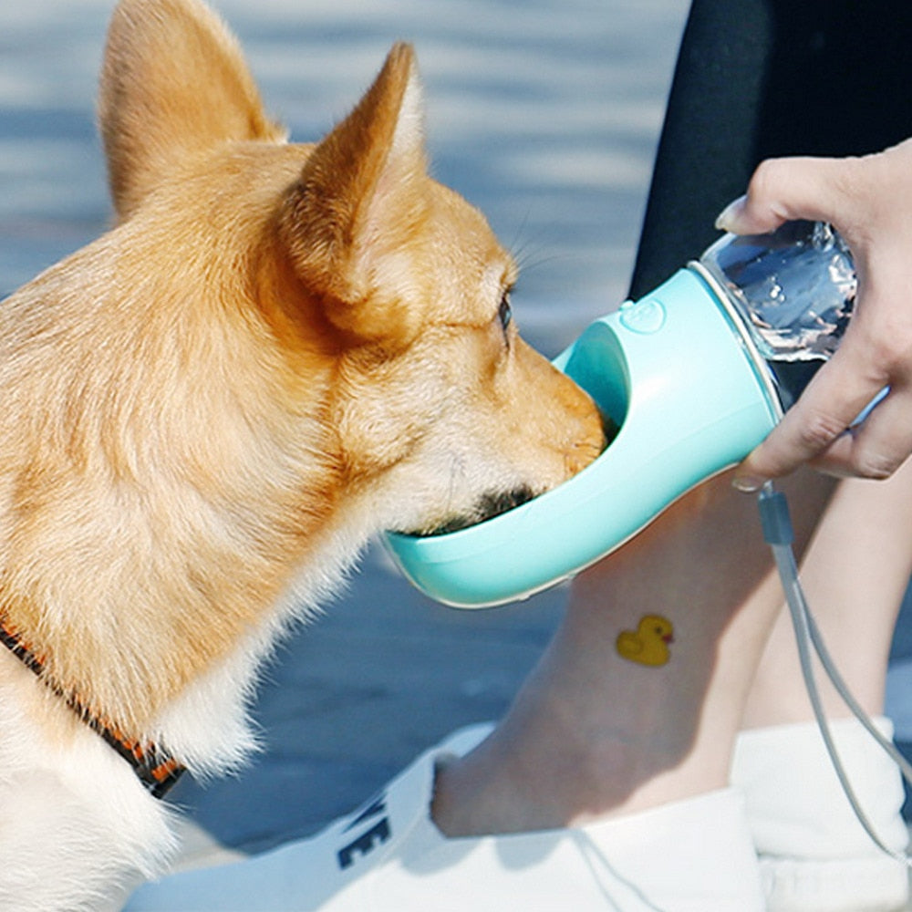 Hunde Trinkflasche mit Napf für unterwegs, Ansicht 7