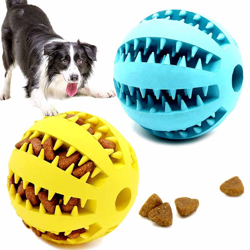 Snackball für Hunde, Leckerli Ball aus Gummi