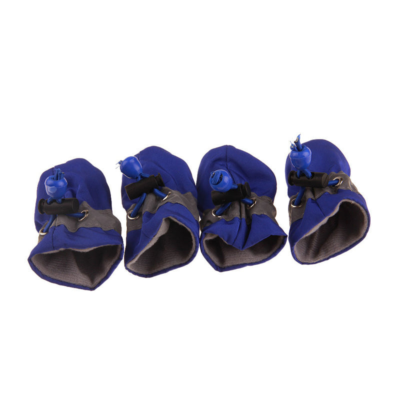 Atmungsaktive Hundeschuhe für den Sommer, 4er Set in Blau