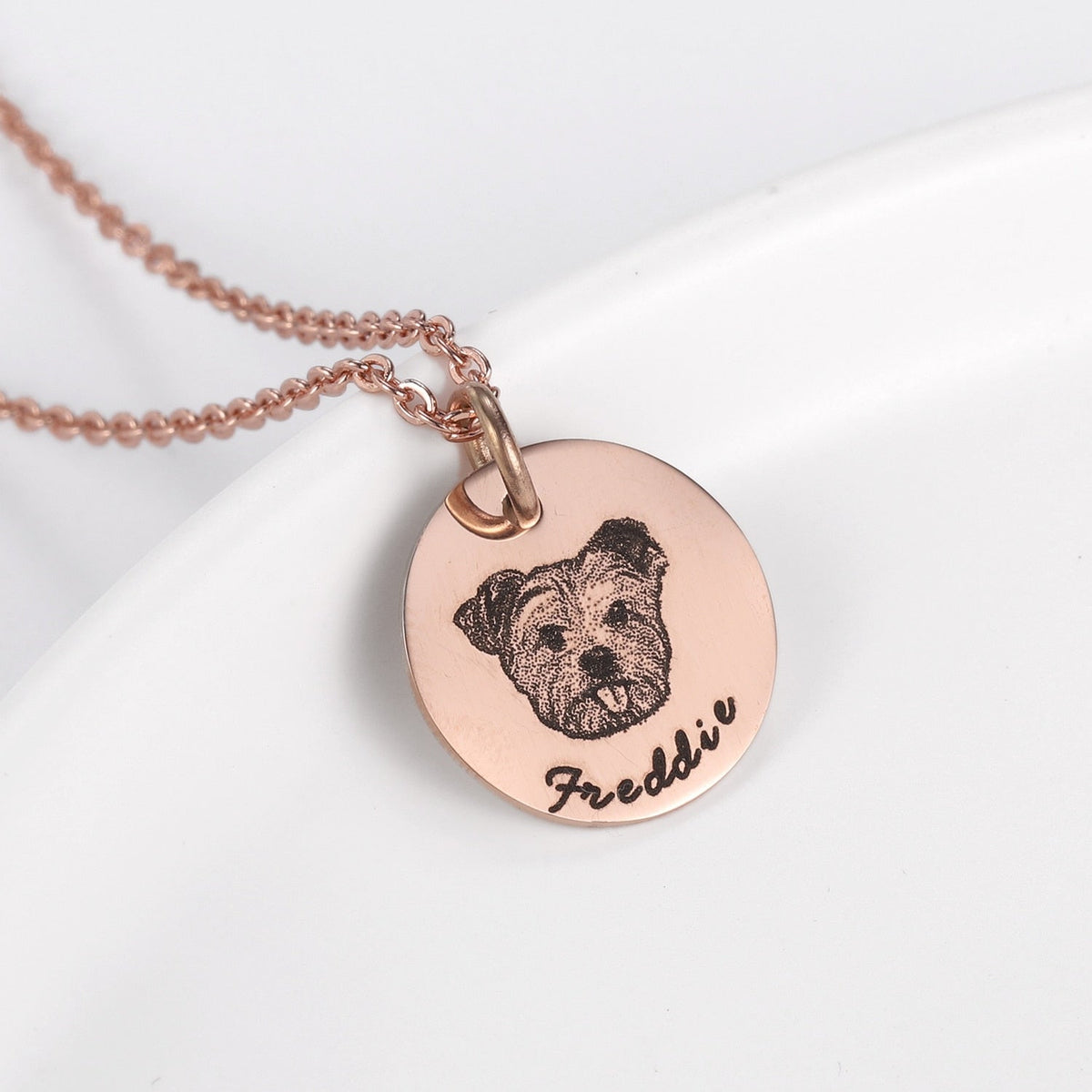 Personalisierte Halskette mit Hundenamen, Ansicht 4