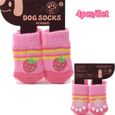 Hundesocken rutschfest - Anti Rutsch Socken Pfotenschutz 4er Set