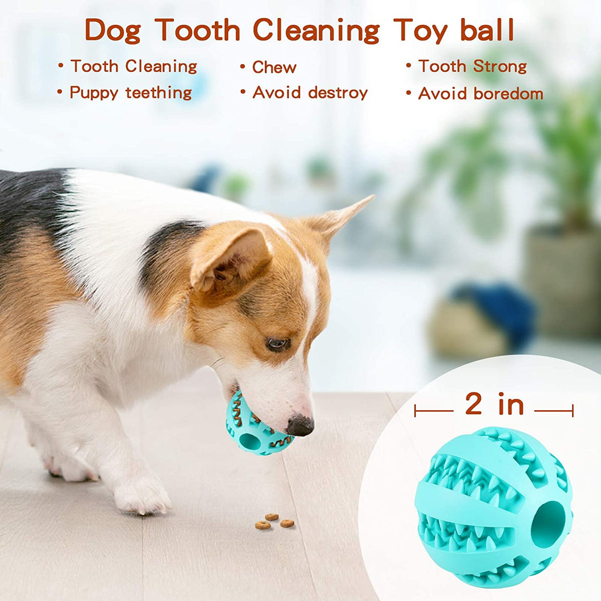 Snackball für Hunde, Leckerli Ball aus Gummi, Ansicht 5