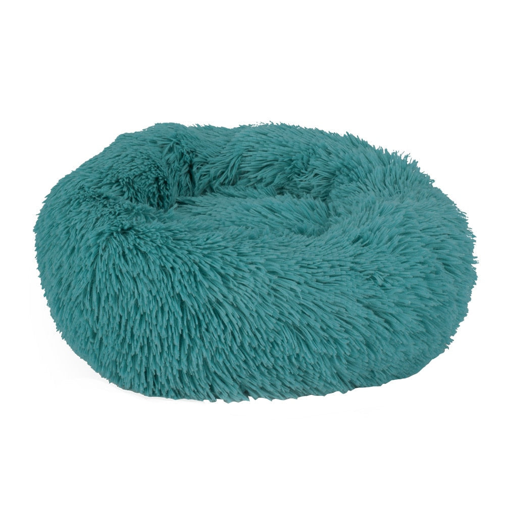 Hundebett Donut flauschig - rundes Kuschelbett, waschbar
