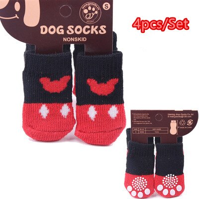 Hundesocken rutschfest - Anti Rutsch Socken Pfotenschutz 4er Set