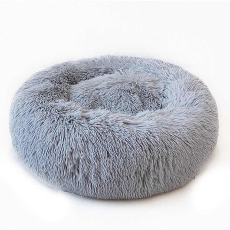 Hundebett Donut flauschig - rundes Kuschelbett, waschbar