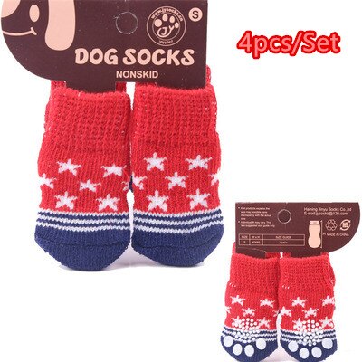 Rutschfeste Hundesocken, 4er Set, Design 03