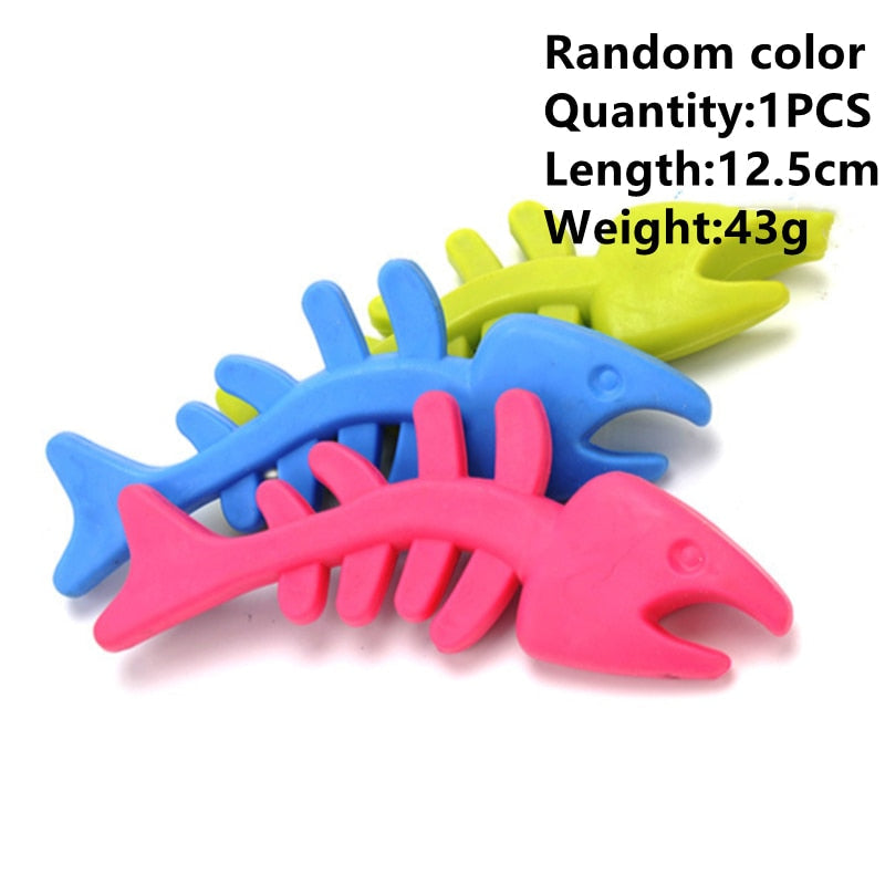 Kauspielzeug aus Gummi für kleine Hunde, Fisch