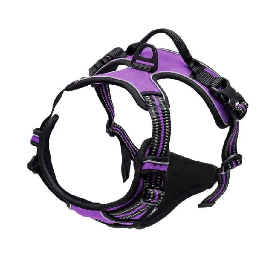 No Pull Hundegeschirr reflektierend - mit Frontclip und Griff