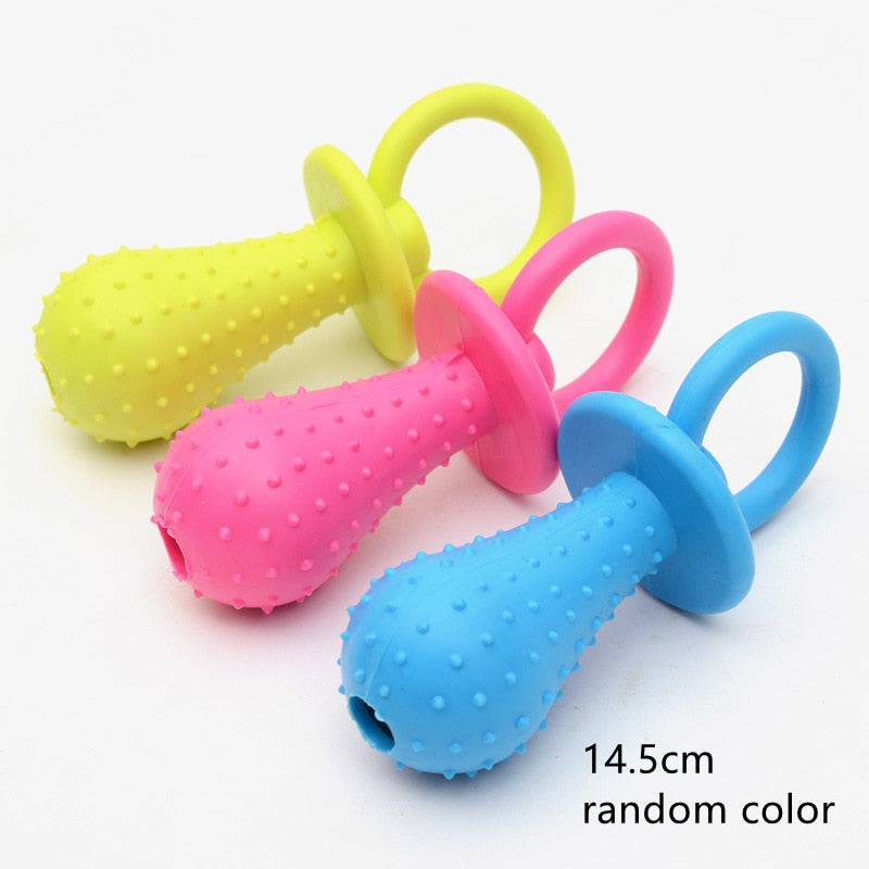 Kauspielzeug aus Gummi für kleine Hunde, Noppen