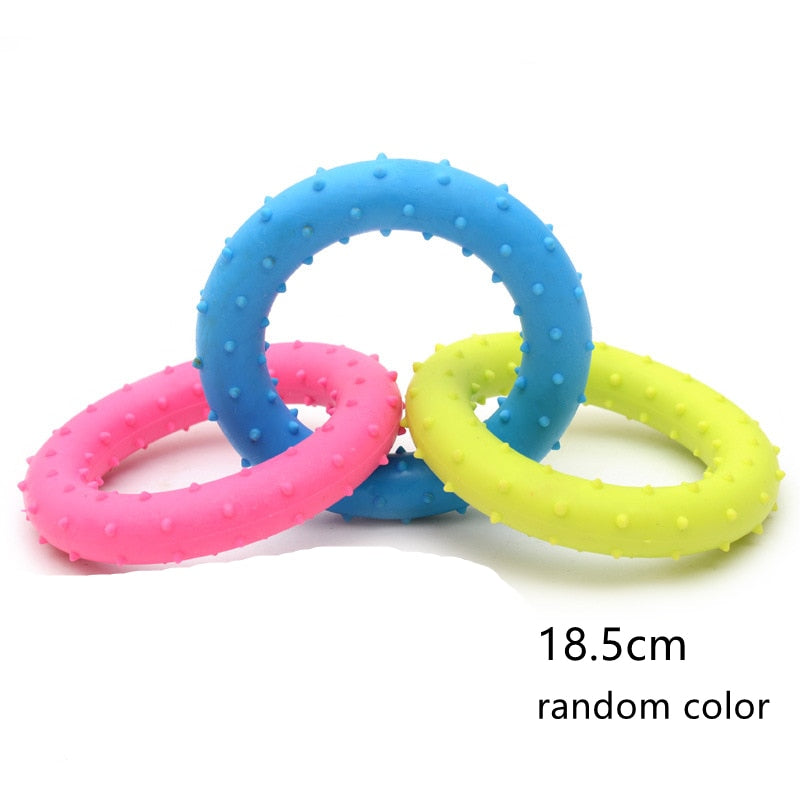 Kauspielzeug aus Gummi für kleine Hunde, Ring