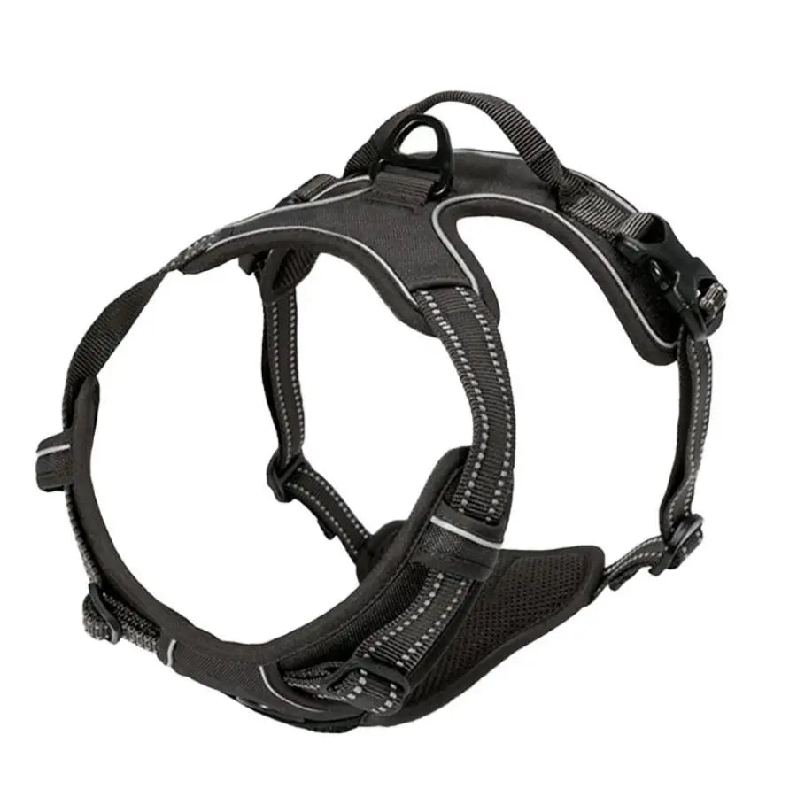 No Pull Hundegeschirr reflektierend - mit Frontclip und Griff