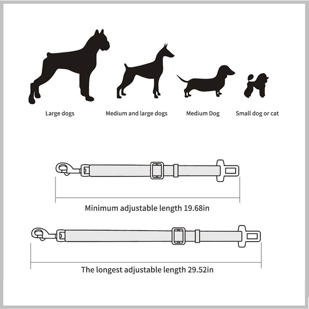 Hundegurt fürs Auto - Sicherheitsgurt Anschnallgurt für Hunde