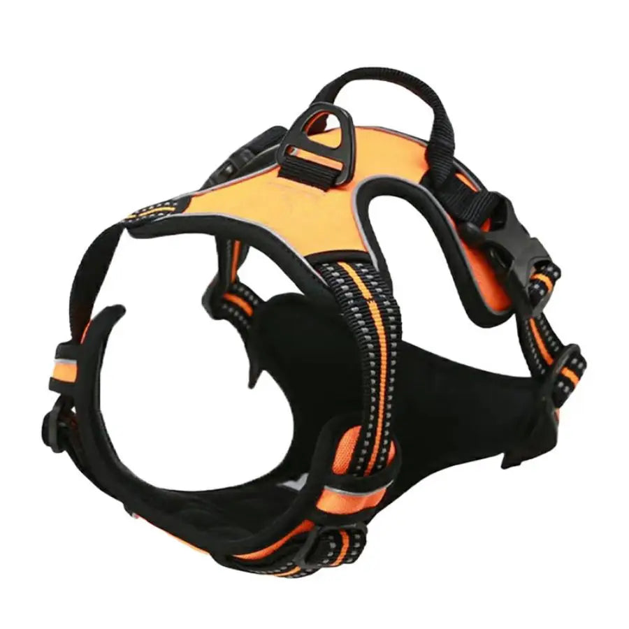 No Pull Hundegeschirr reflektierend - mit Frontclip und Griff