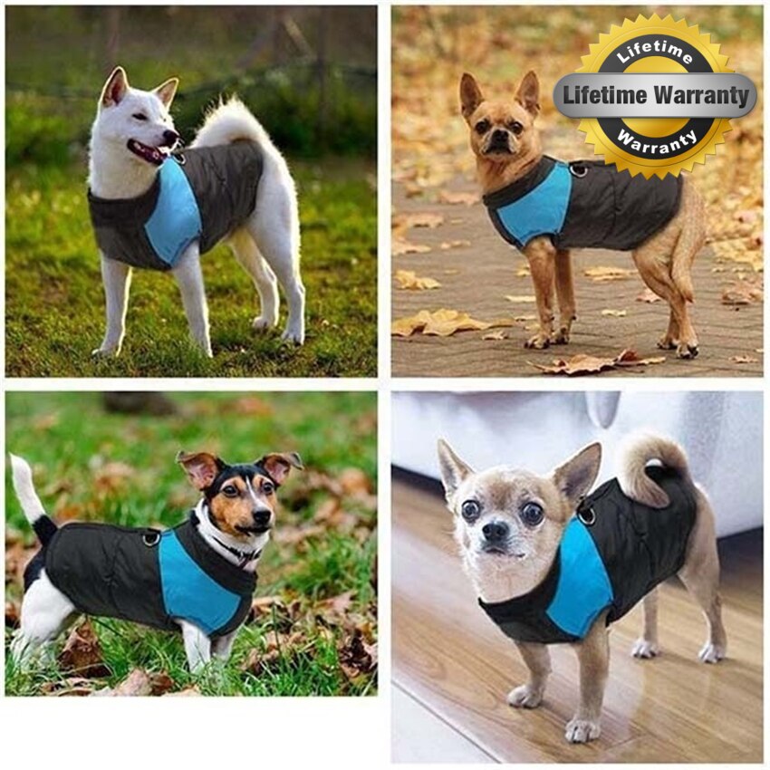 Warme gefütterte Hundejacke für den Winter